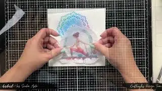 DIY decoupage home decor - Yoga #decoupage #homedecor #diy #handmade #alteredart