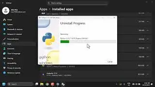 Как полностью удалить Python в Windows без каких-либо инструментов