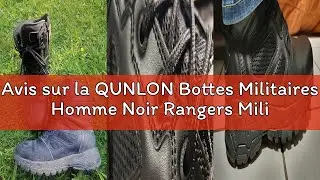 Avis sur la QUNLON Bottes Militaires Homme Noir Rangers Militaires Homme Chaussure Tactique Arm&eacute;e Ai