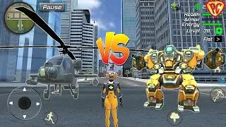Rope Frog Ninja Hero - Strange Gangster Vegas #154 Helicopter Vs Robot