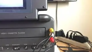 DVD Player on an Audiovox Portable VCR/VHS Player