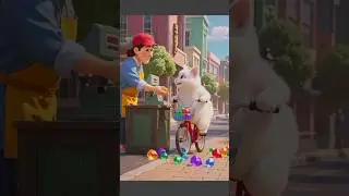 Fluffy Rider: The White Cat Adventure! 🐱💨#WhiteCat #CuteCat #CatOnBike #ViralShorts #FunnyCat #Short