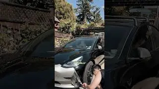 Removing Tesla Wrap #tesla #wrap #cars #carwrap #teslamodel3 #wrapremoval