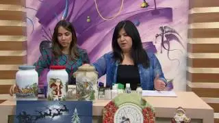 Mulher.com - 31/10/2016 - Potes de vidro de Natal com decoupage - Célia Bonomi  P1