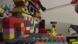 The LEGO 20th Century Fox logo but with Sonic characters (the first stop-motion video)
