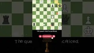 Queen Sacrifice for Checkmate 😱🗿🔥 | Chess Winner #chess #shorts #checkmate #brilliant