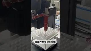 High viscosity CBD oil / honey pre-roll infusing machine, Pre-roll filling machine