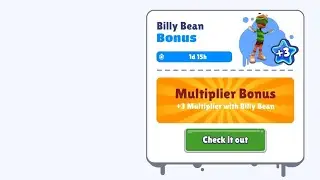 Subway Surfers x Brawl Stars | Bonus Crew: Billy Bean 3+ #subwaysurfers #brawlstars 