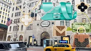 NEW YORK CITY BERGDORF LUXURY SHOPPING VLOG + VAN CLEEF 🗽 GOYARD 🗽 CELINE 🗽 DIOR 🗽 FENDI 🗽YSL & MORE