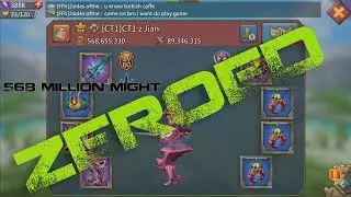 568 Million Might player ZEROED BY Steel Alliance - Lords Mobile