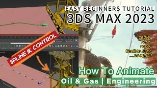 3DS MAX 2023 How To Animate Spline IK Control (Step By Step) Tutorial