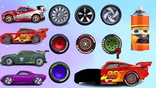 CORRECTLY GUESS THE HEAD OFF THE CARS 3 LIGHTNING MCQUEEN COLOR CHANGE, マックイーンの頭の絵を推測してください