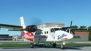 de Havilland Canada DHC-6 Twin Otter .. VFR Flight from Bern Belp LSZB to Heimenschwand and Back ..