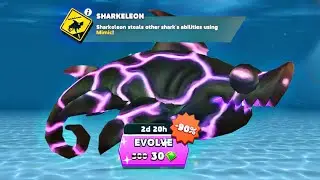 NEW DARK SHARKELEON UNLOCKED AND GAMEPLAY - Hungry Shark Evolution