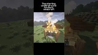 Starter underground house  #minecraft