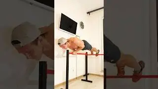 Hard Push-Ups 😱From Horizontal Bar 🔥#shorts