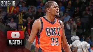 Kevin Durant Full Highlights vs Jazz (2015.12.13) - 31 Pts, 6 Ast, CLUTCH!