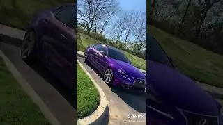 Lexus IS250 F Sport wrapped in 3M Purple Plum Explosion #lexus #vinylwrap #stance