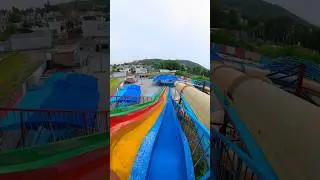 bellaciao waterslide parkour 💦#parkourfreerun #parkour #waterpark #shortslife