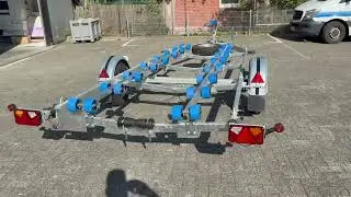 Bootstrailer Bootsanh&auml;nger Bass Boat Langauflagen LED Instinct BassBoat