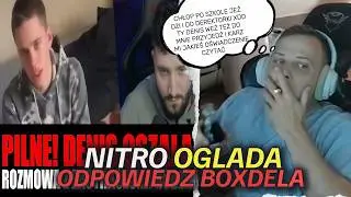 NITRO NA TEMAT STORI I ODPOWIEDZI BOXDELA *ZAŁĘCKI ZASTARSZŁ 15LATKA?* DRAMA DENIS ZAŁĘCKI VS BOXDEL