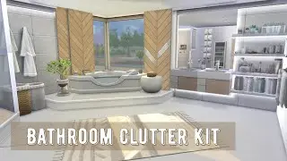 The Sims 4 | Bathroom Ideas ( Bathroom Clutter Kit ) | Stop Motion | No CC