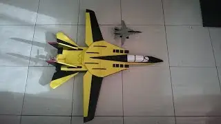 Construção do Avião de caça F14 Tomcat em Depron