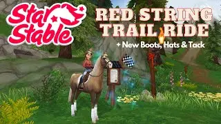 Star Stable Online - Red String Trail Ride + NEW Western Tack