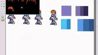 Megaman ZX Custom Female Sprite Glace Creation