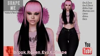 Second Life - Shape Me - Brook Raven Head EvoX Shape