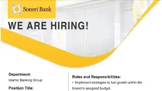 Sonehri bank career soneri bank jobs apply online soneribank soneri bank CSO Relation Manager 2024 💯