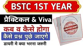 Bstc 1st year | practical our viva कब होगे | bstc 1st year update #bstc1styear 