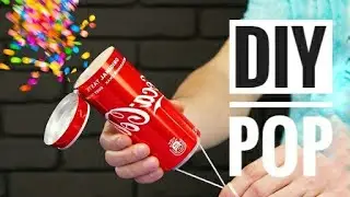 DIY Coca Cola Party Confetti Popper
