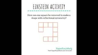 Create reflectional symmetry! #tiffany #supereasymath #math #einsteinactivity #reflection #symmetry
