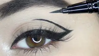 GRAPHIC EYELINER || STEP BY STEP TUTORIAL FOR BEGINNERS ||