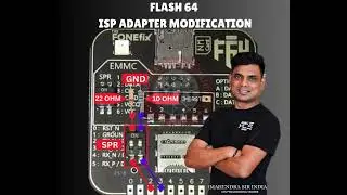 FLASH 64 ISP ADAPTER MODIFICATION FRONT & BACK SIDE !! EMMC UFS & SAMSUNG EXYNOS CPU 100 % TESTED !!