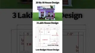 20 By 18 3 Lakh Low Budget House Plan with elevation | #houseplanning #sideelevation #budgethouse