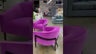 Gorgeous transitional style fuchsia pink chairs  #furniture #livingroomfurniture #interiordesign
