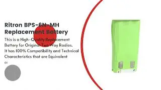 Replacement Battery for Ritron BPS-6N-MH