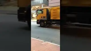 Amazing Yellow Garbage Truck🟡#shorts