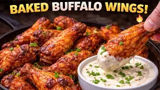 Crispy Buffalo Chicken Wings in the Oven 🔥🍗 | Better Than Fried!