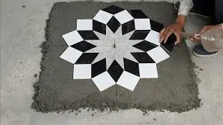 ''Amazing Tile Flower Design Creative And installation | Home Decoration Idea