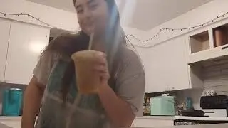 Im making a sugar cookie iced coffee for the first time from tiktok (it's so good)