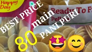 Grofers Happy Day Ready To Fry Pani Puri Review | Puchka  | Idea By Chance