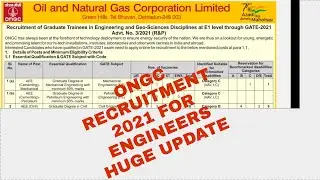 ONGC Recruitment 2021 | GATE 2021 | Huge 16 Posts |