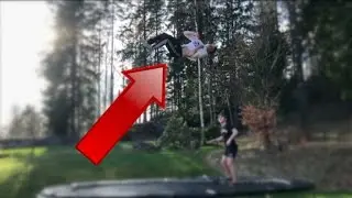 SETTING UP THE TRAMPOLINE!!