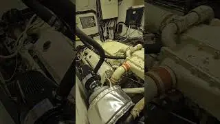 Twin turbos 8v71 Detroit Diesels.