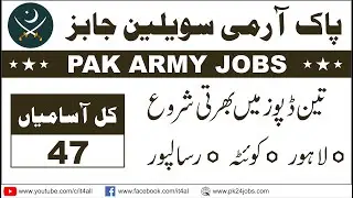 Pak army jobs in POL Depot Risalpur, Central Ordance Depot Lahore and Ordnance Deport Quetta 2020