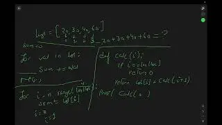 Find the sum of elements present in a list using recursion
