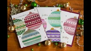 Easy Watercolor Christmas Card Ornament Tutorial: How to create an ornament with metallic paint!
